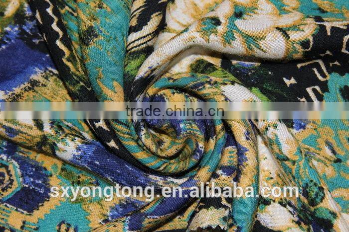 2014 china fashion style print viscose rayon fabric
