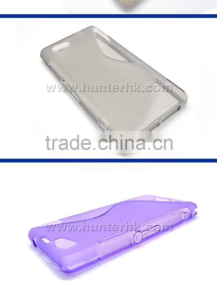 Hot Sale Simple S Curve For Sony D5503 TPU Gel Case