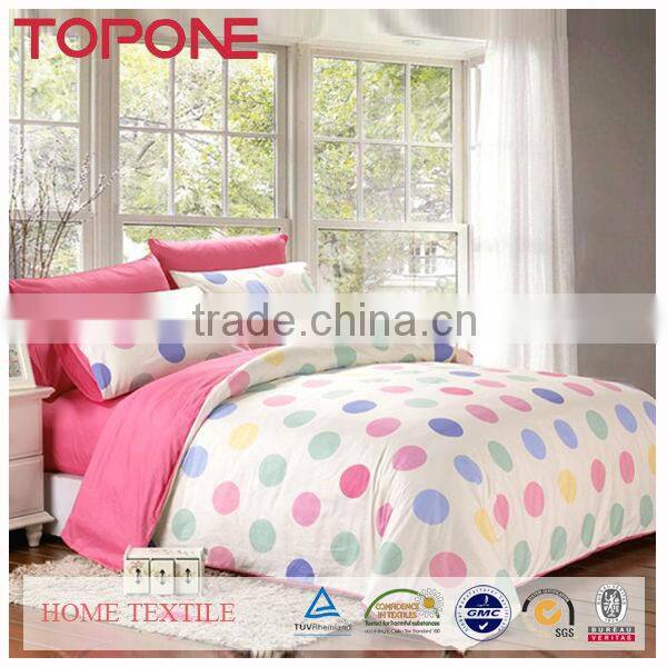 Soft material lovely printed korean style bed sheet set coverlet