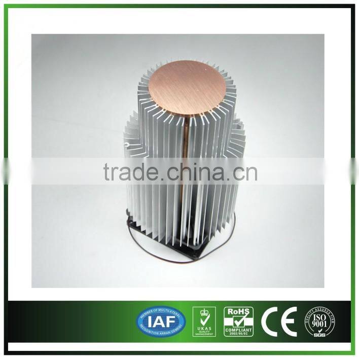 Round Aluminum Heatsink 90W for Industrial Equipment