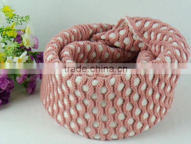 Fashion Assorted Color Gridding Lady Circle Scarf