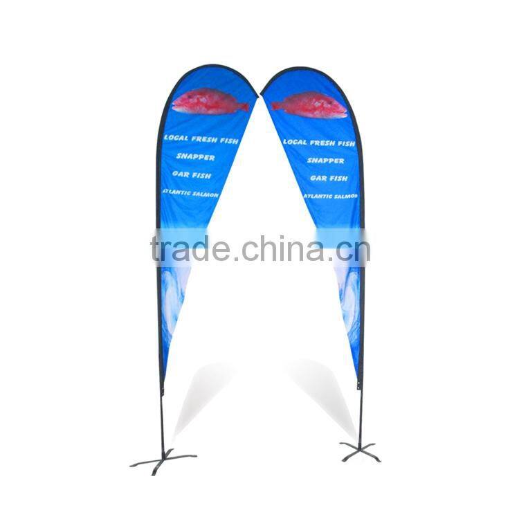Hotselling Samples Are Available Simple Style Screwed Drill Teardrop Flag