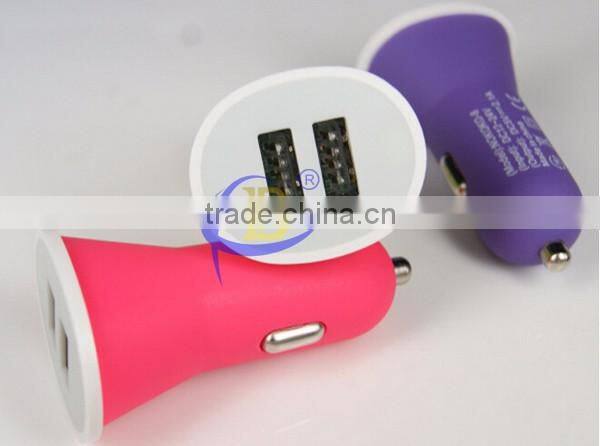 5V 2.1A 2 Port Dual USB Car Charger USB Adaptor For Mobile Phone