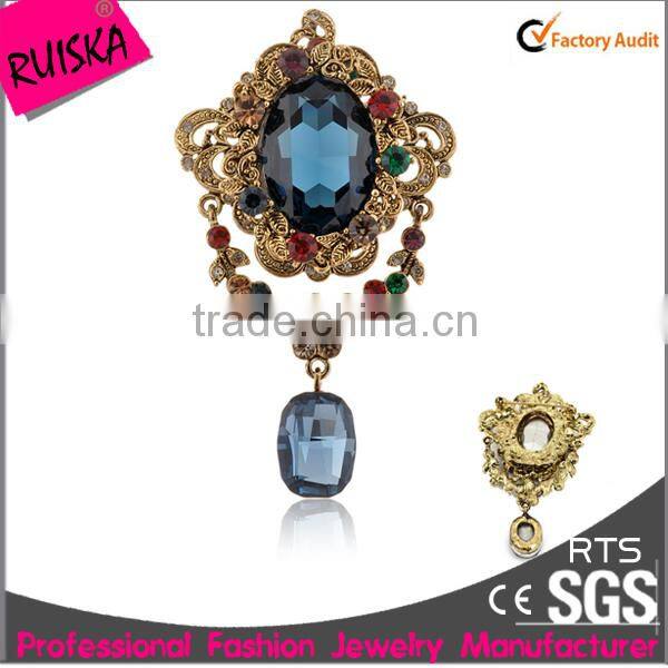 2015 Latest Fashion Cheap Wholesale Rhinestone Brooch Pin