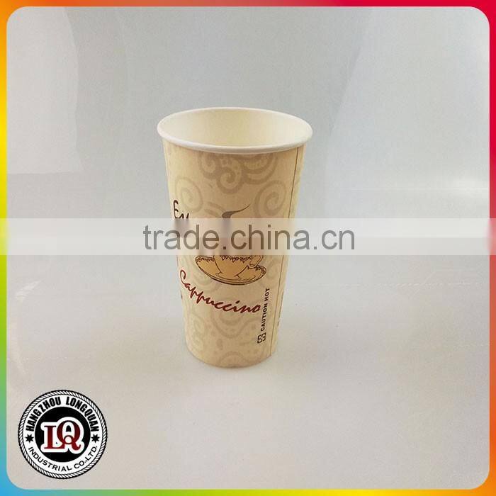 20oz Single Wall PE Coated Paper Cup for Hot Beverage