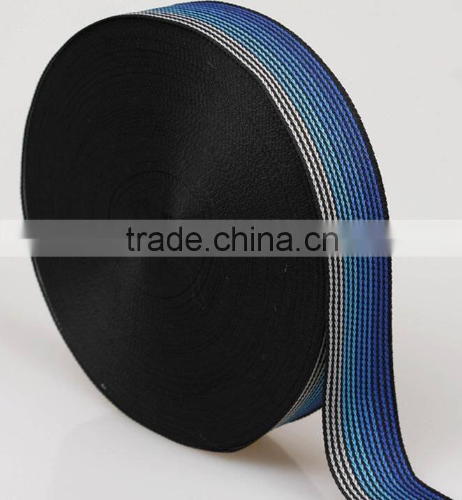 3.0cm blue Gradient plain and eco-friendly polyester webbing