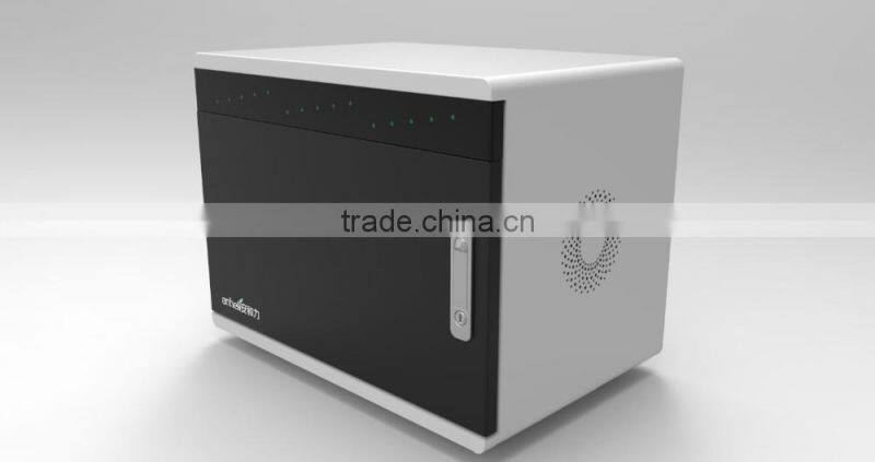 Ipad pad charging cabinet for 15 20 tablets,top safety, AHL-E15