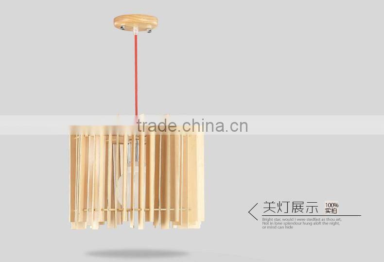 Wooden LED pendant light JK-8005B-04 Home decoration decorative Japanese-style wooden pendant lamp