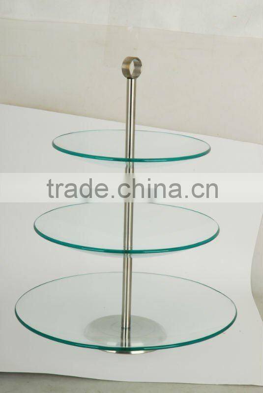 Glass cake stand, kitchenware, tableware, utensil, gadget