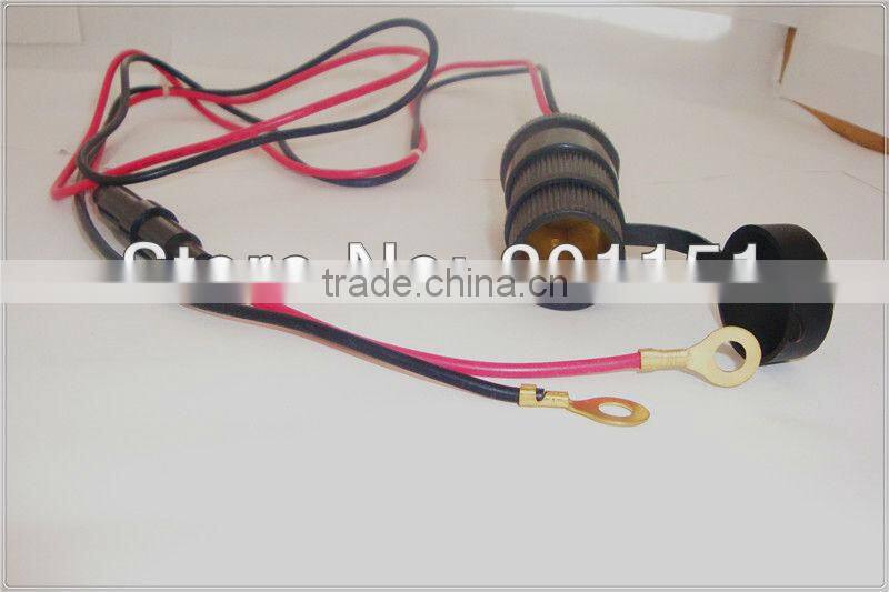 12v power outlet socket with inline fuse wire lead for motorcycle/ATV/Carvavan