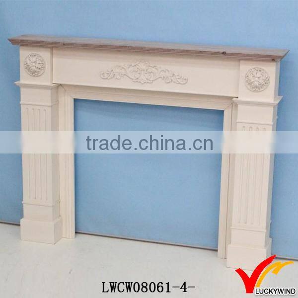 farm shabby style solid fireplace wood