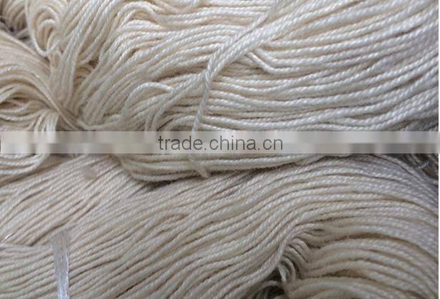 tussah raw silk belnded carpet yarn