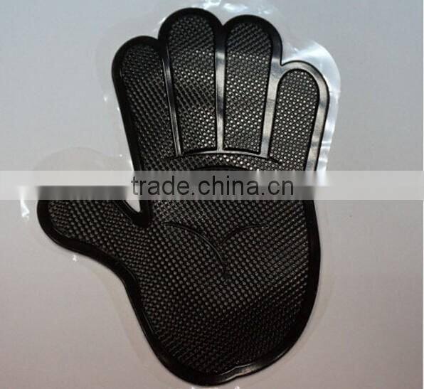Palm shape black Mobile phone anti-slip car pad
