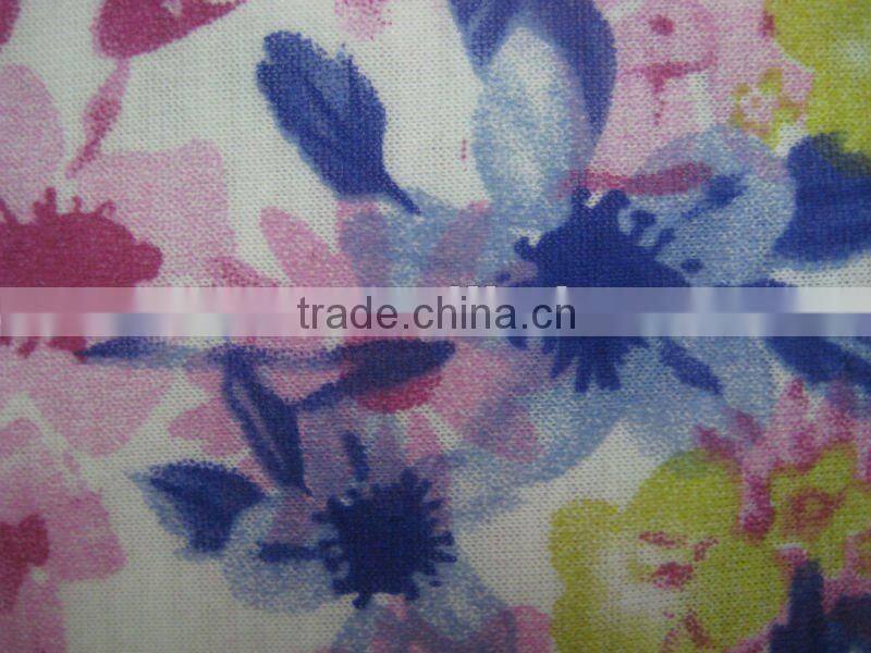poly rayon fabric printed single jersey