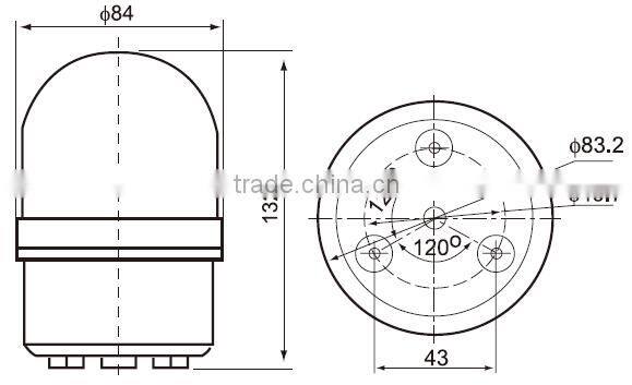 CNTD Top Selling Products In Alibaba Led Buzzer Mini Flashing Led Warning Light