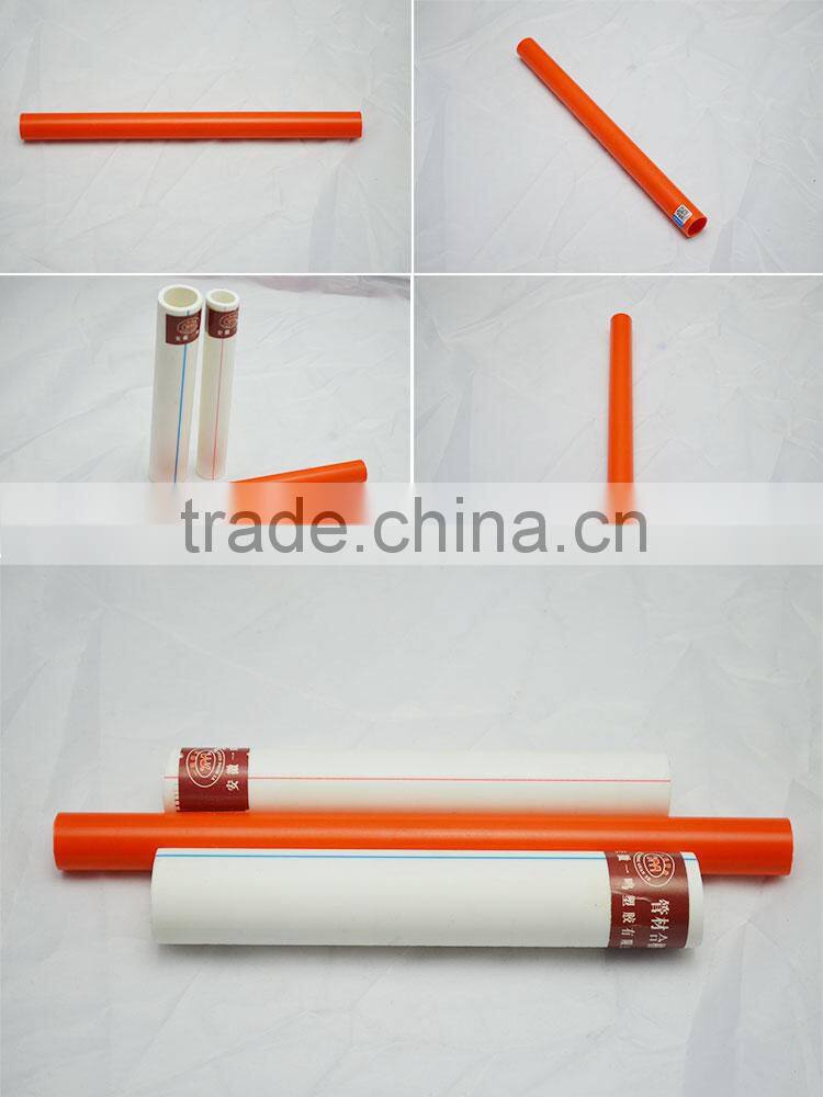 YiMing Orange Pvc Conduit Electric Pipe Made in China
