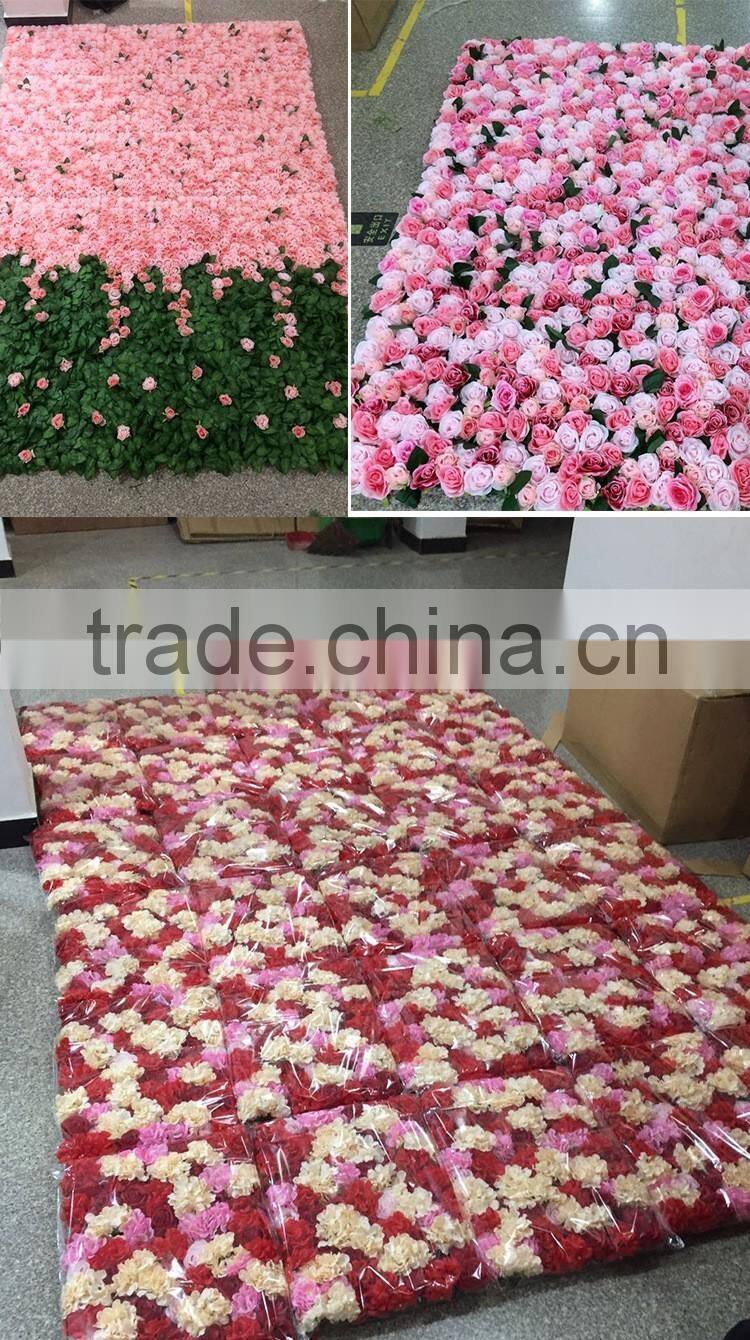 2ft x 6ft Finished orchid and Rose Flower Wall for Wedding