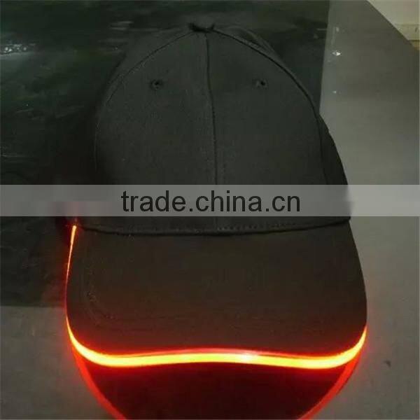 Baseball Customized Logo led light cap wholesale light caps