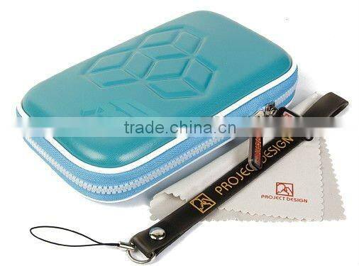 AZURE BLUE AIRFORM CARRY CASE BAG POUCH & STRAP For 3DS