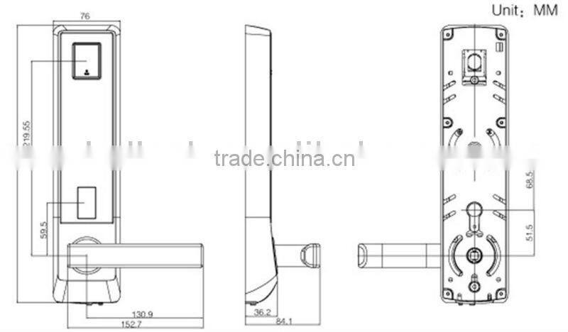 LSD8028 Fingerprint Z-wave Locks Deadbolt Mortise