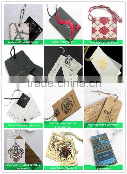 Sinicline custom made necklace card with gold stamped logo