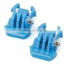 2PCS Helmet Mount Base Quick-Release Adapter Buckle for GoPro Hero 4/3+/3