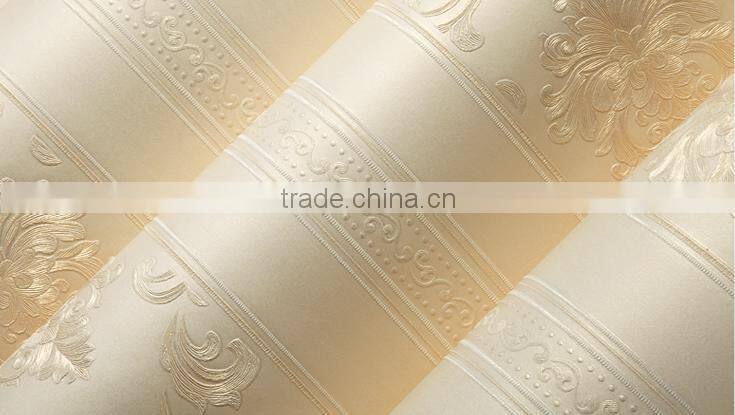 Latest luxury wallpaper embossed washable royal wallpaper