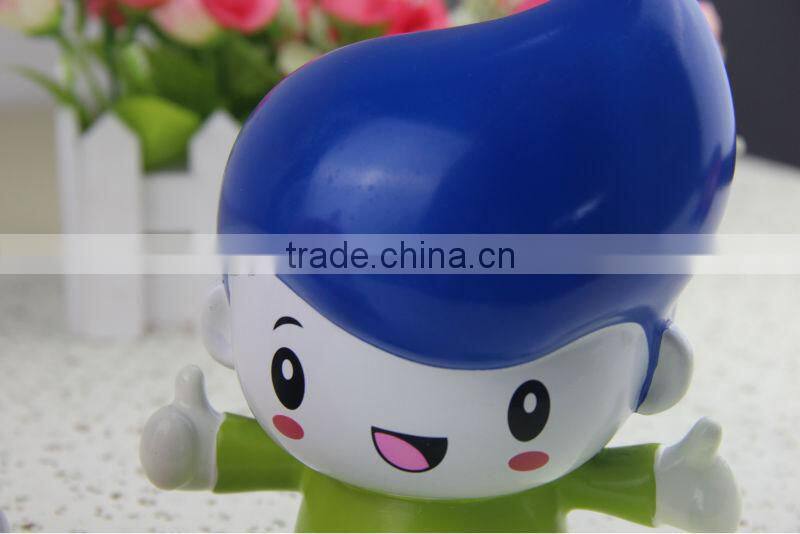 lovly figures model plastic pvc coin bank for kids