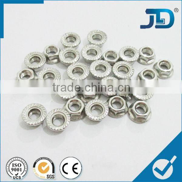 stainless steel hex nut with flange