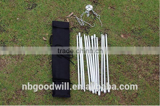Ultra light outdoor three tripod, portable barbecue, camping tripod Pot Hanger