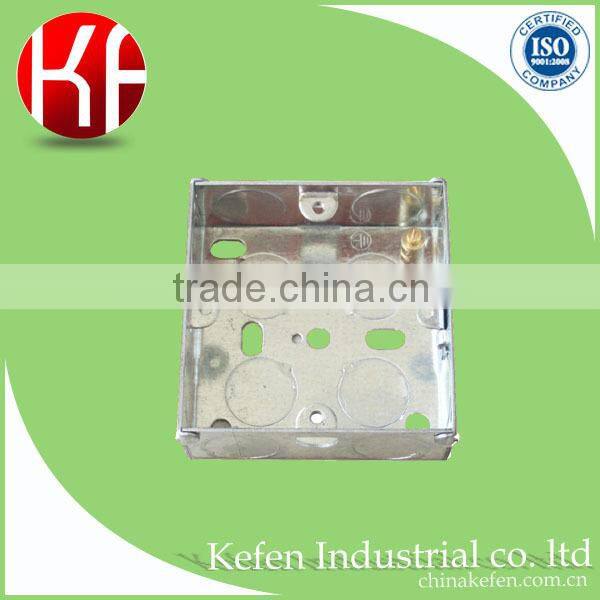 Pre-galvanized wholesale customized light eletric plug switch box with receptacle cover for wire