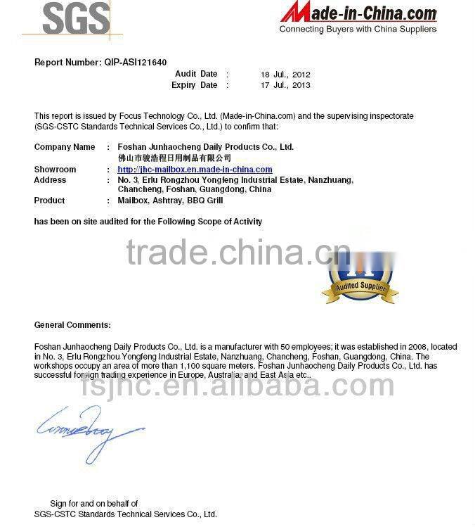 Foshan JHC-2207 Wall Embedded Mailbox Plate/Pillar Letterbox Inserting Part