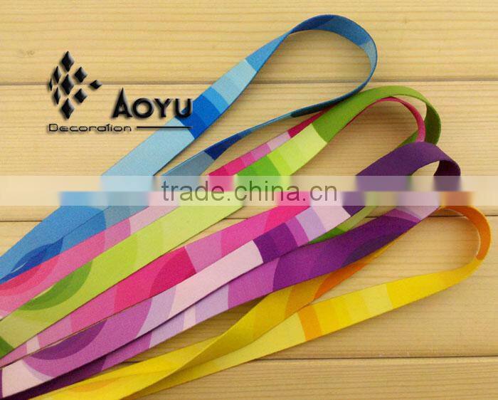 decorative pink camouflage pattern printed custom lanyard