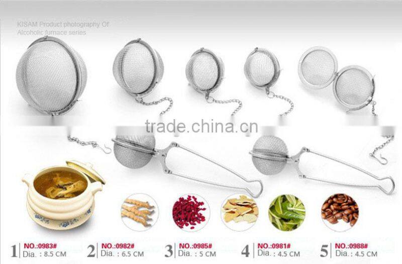 Heart Shape Stainless Steel Tea Infuser with tray