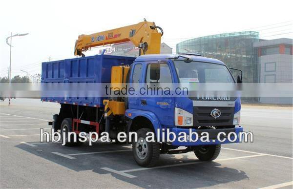 tipper truck with crane ,dump crane truck for sale