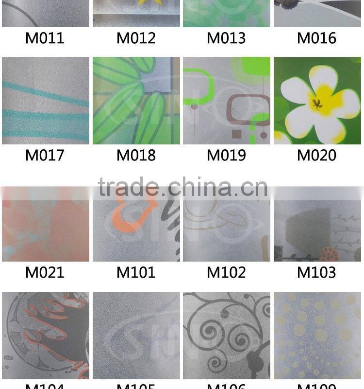 BL36 Best Price Window Decoration Vinyl Type 3D Glass Film