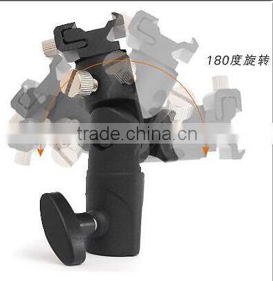E Speedlite Flash Mount Holder For Light Stand Photo Video Studio Umbrella Hole