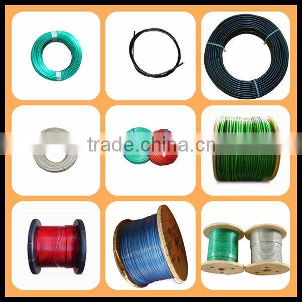 6x7 blue colour coated pvc wire rope