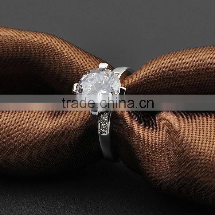 Romantic Cubic Zirconia Women's Ring 18K Diamond Rings