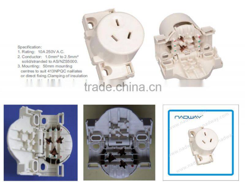 Wall Socket Surface socket quick connect passed SAA White clipsal style SAA 413QC