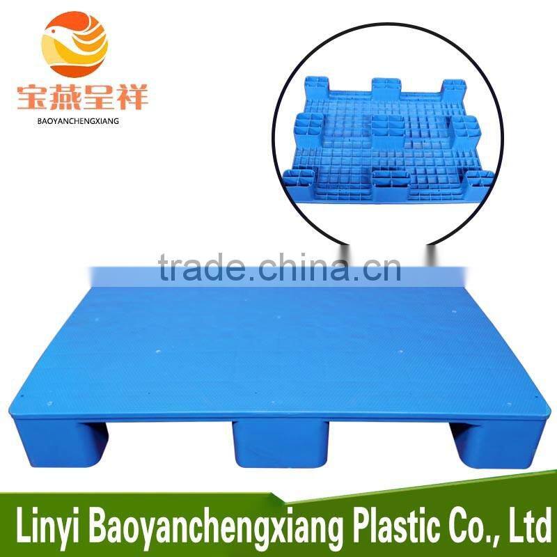 1000x800x140mm nine feets plastic pallet with steel