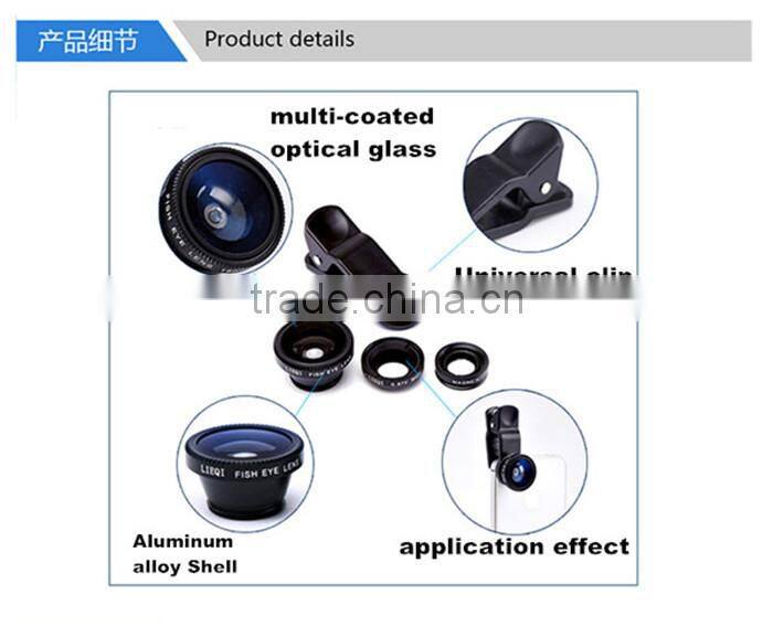 3 in 1 Universal Camera Lens,Fisheye Lens For Samsung S4