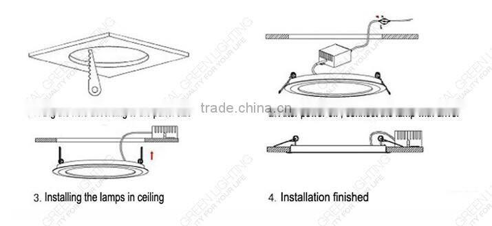 15W Square LED Ceiling Office Panel Lighting