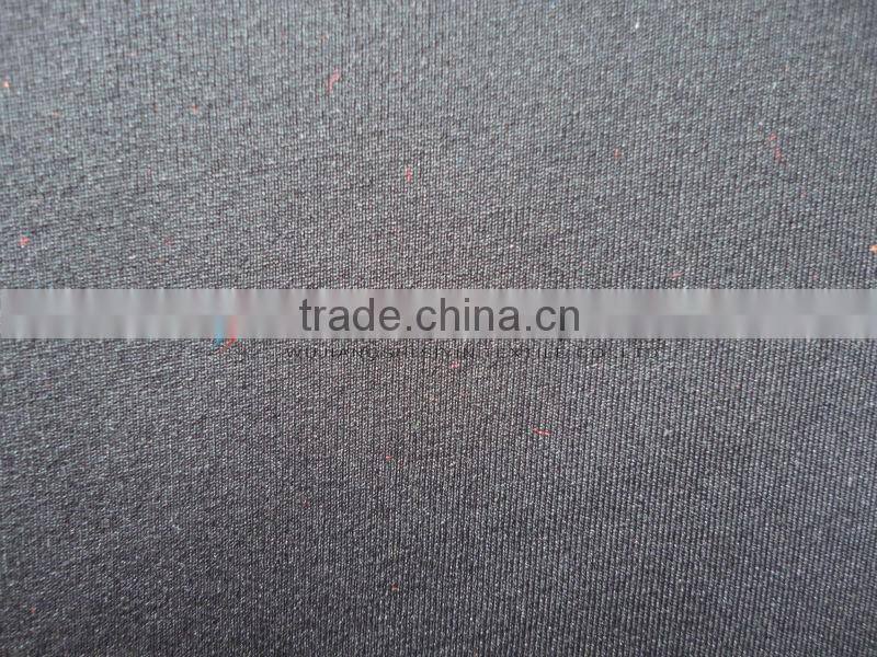 black knitted fabric bonded polar fleece soft shell fabric
