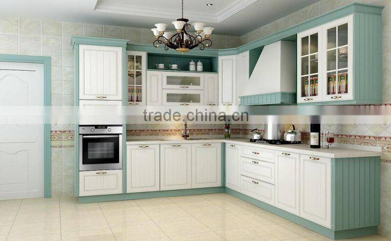 2016 New colorful PVC kitchen cabinet