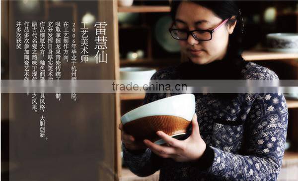 Longquan celadon Hand -Bearing play Bottle gifts