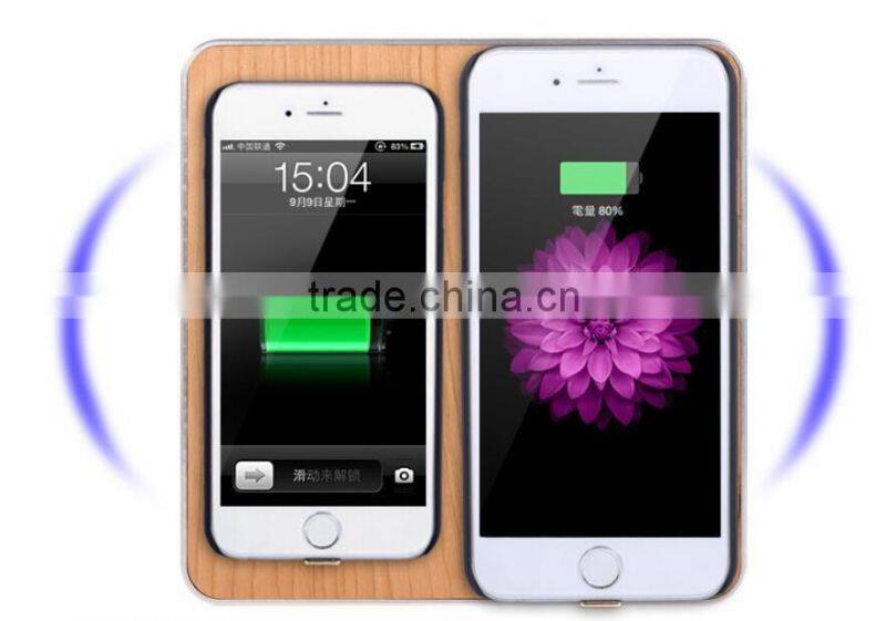 Factory supply q8 wireless charger wireless charger odm with wood design