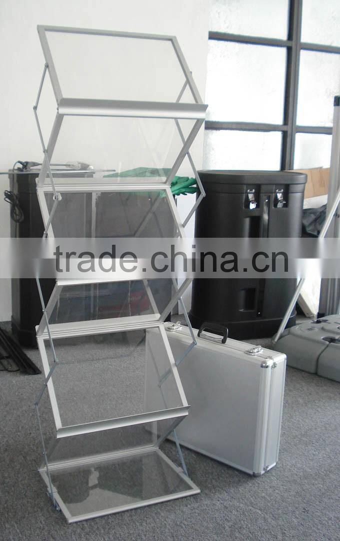 A4 aluminium Portable Literature holders Rack from china