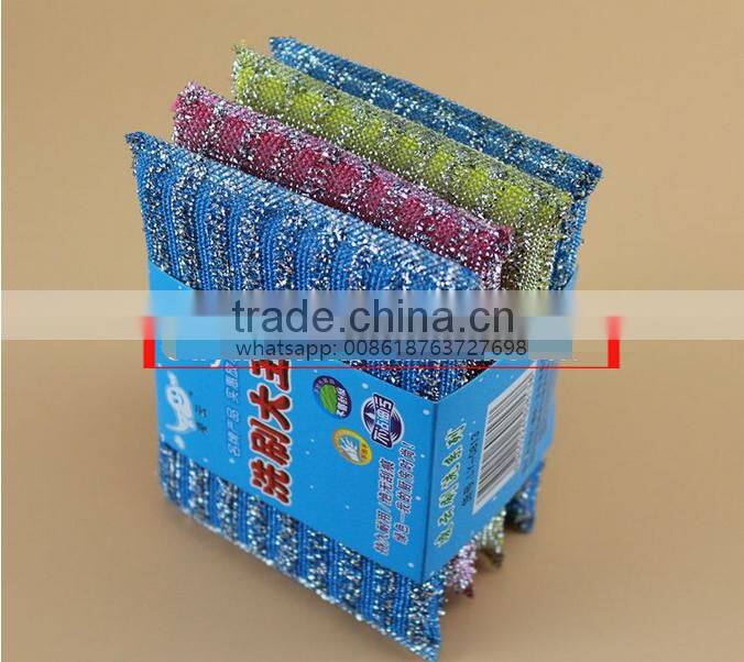 Stainless steel cloth for kitchen sponge scourer producing