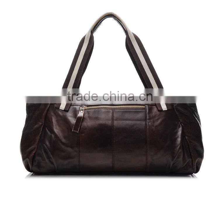 China Customized brown travel bag vintage Waterproof PU Travel Bag
